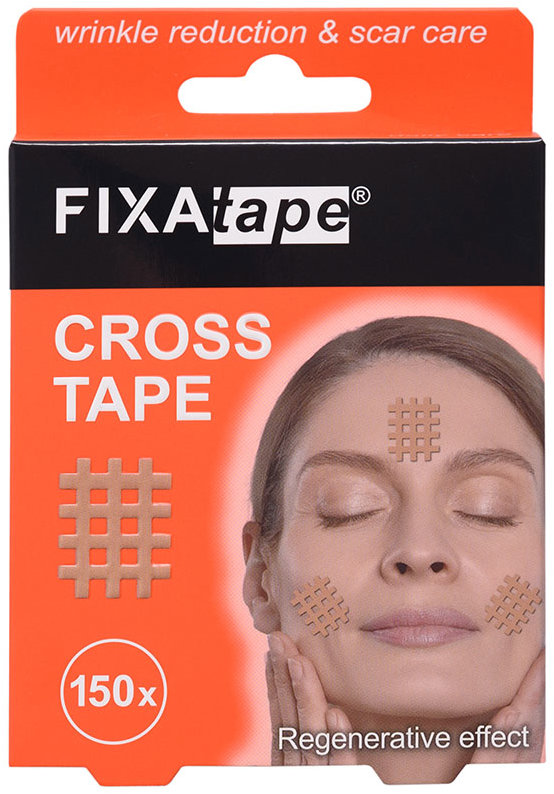 FIXAtape Cross Tape mřížkové náplasti na obličej 150 ks
