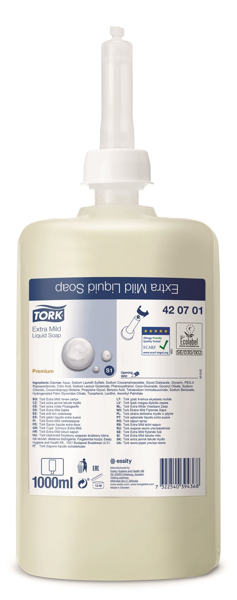 TORK Extra jemné mydlo S1 1 l