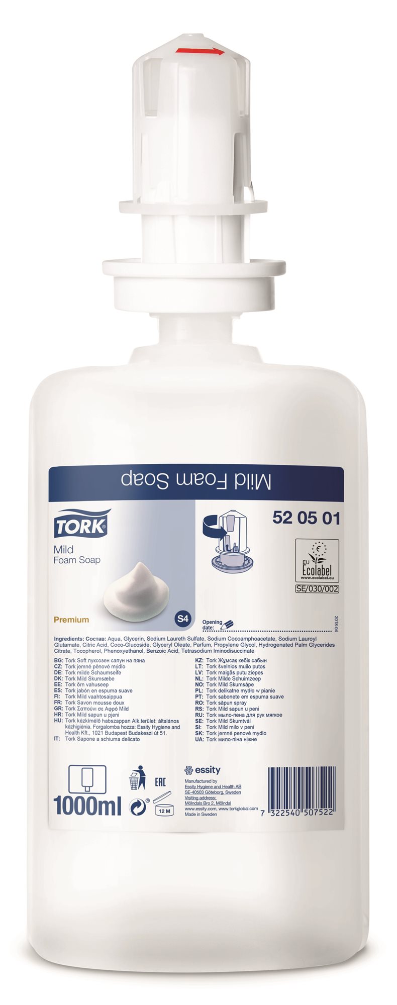 TORK Penové mydlo S4 1 l