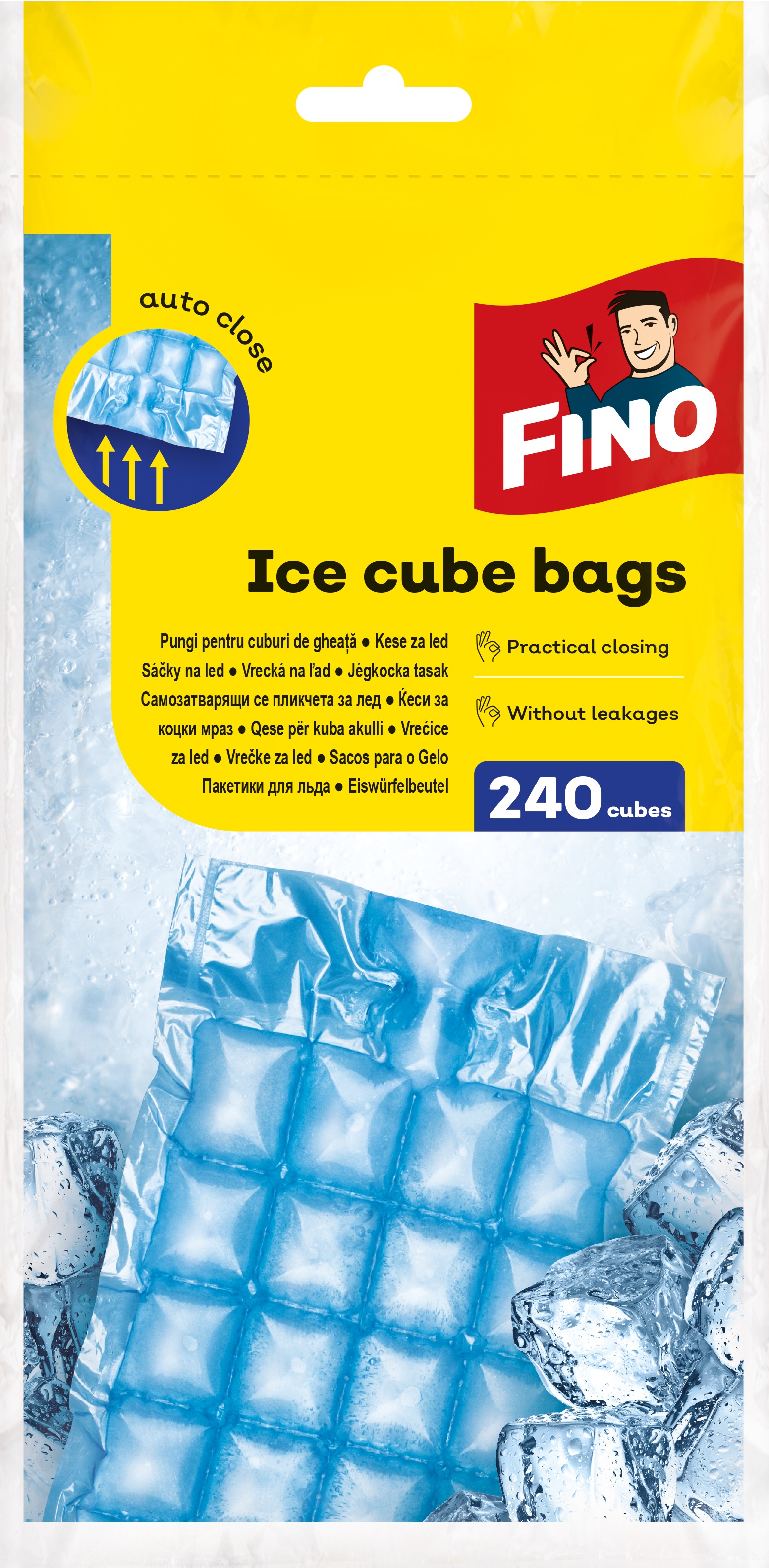 FINO Vrecká na ľad 240 ks - box (10 vreciek)