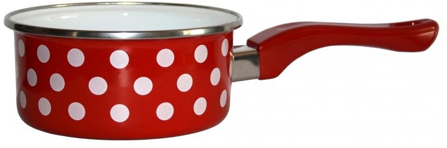 Metalac Červená bodka, s bakelitovou rúčkou 16 cm, 1,5 l