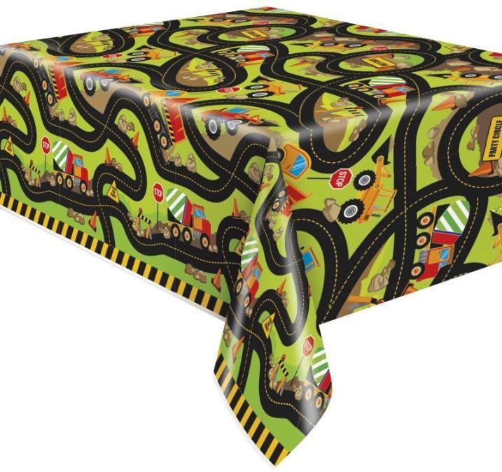 UNIQUE Plastový obrus – stavba, 137 × 213 cm