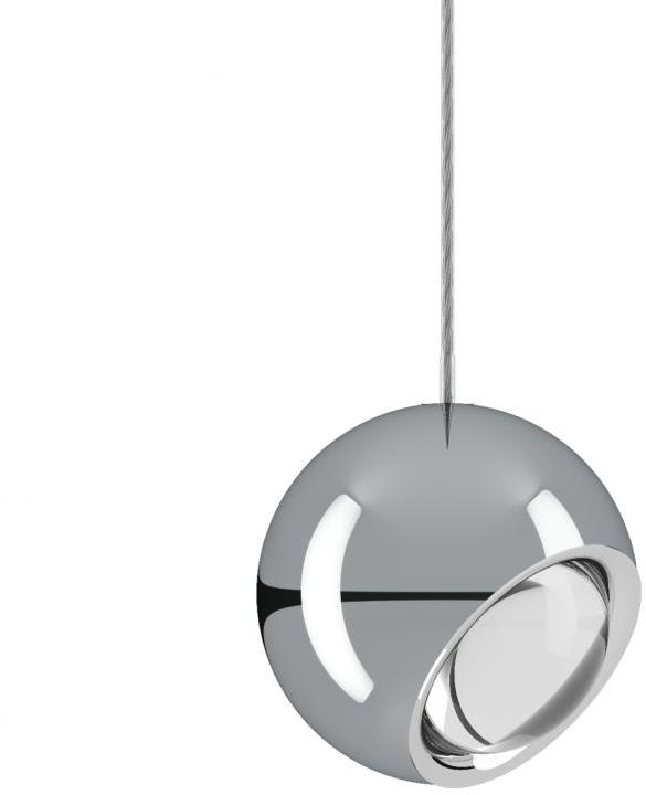 LED Závesné svietidlo Lodes Spidert 1× 10 W, 12 cm, chrómové, stmievateľné