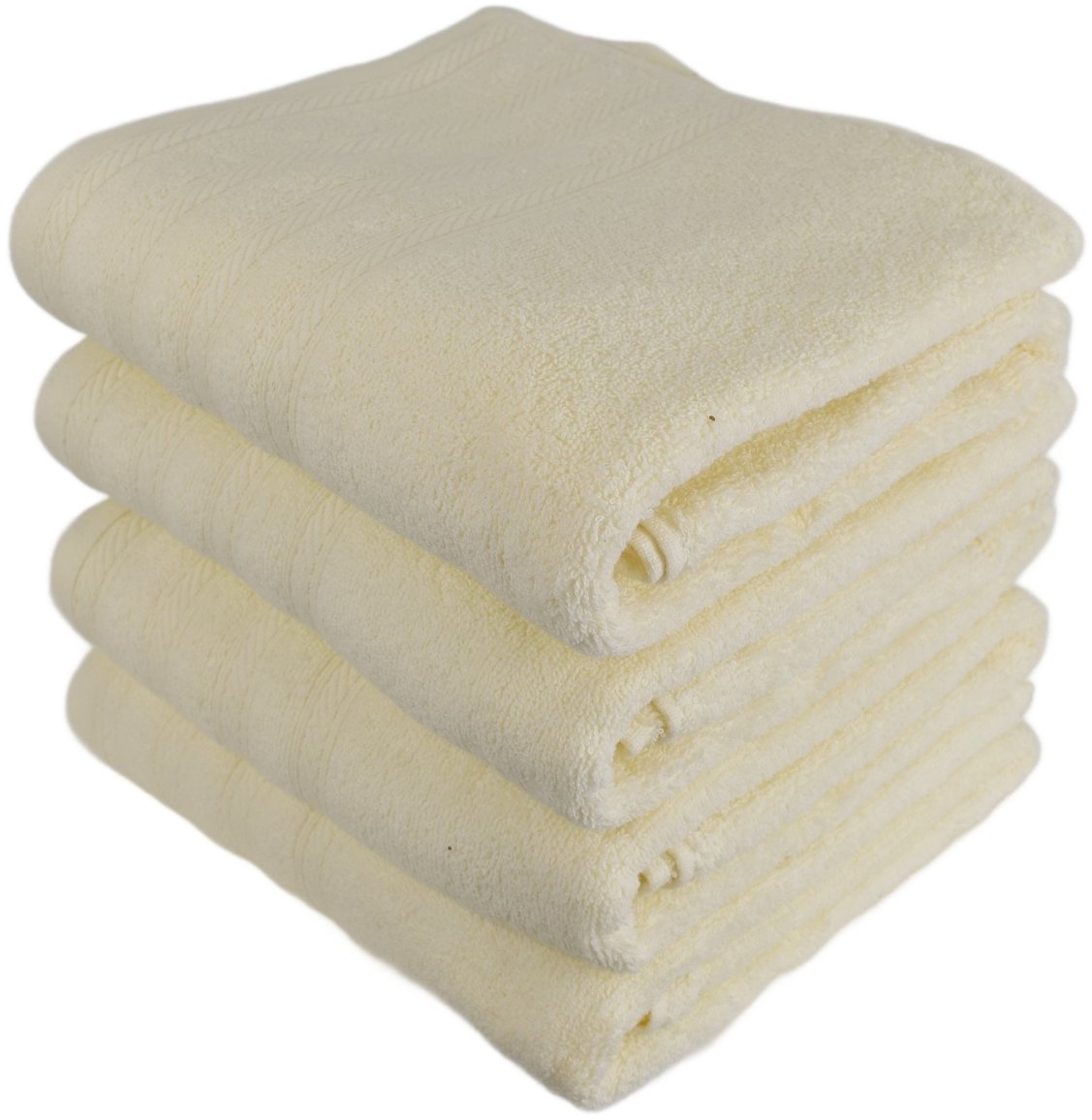 DOMMIO Uni Súprava froté osušiek 70 × 130 cm 4 ks krémové