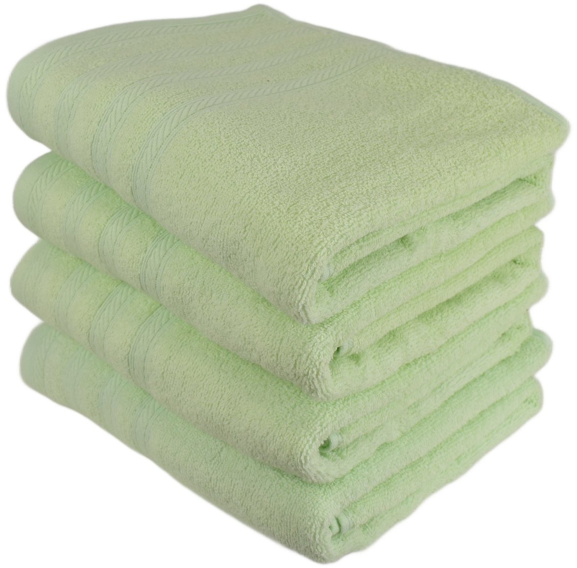 DOMMIO Uni Súprava froté osušiek 70 × 130 cm 4 ks svetlo zelené