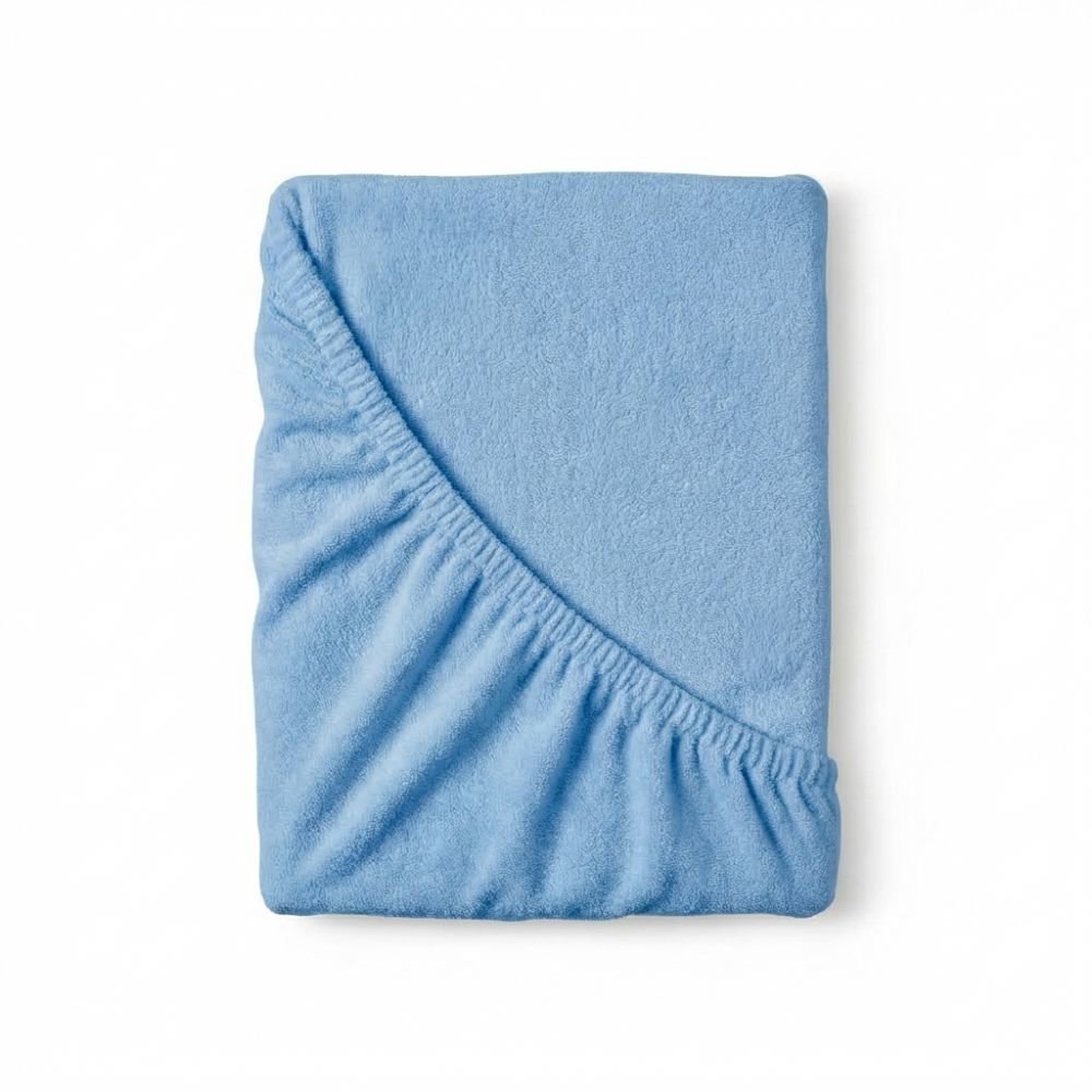 Kvalitex Froté prestieradlo svetlo modré 140 × 200 cm