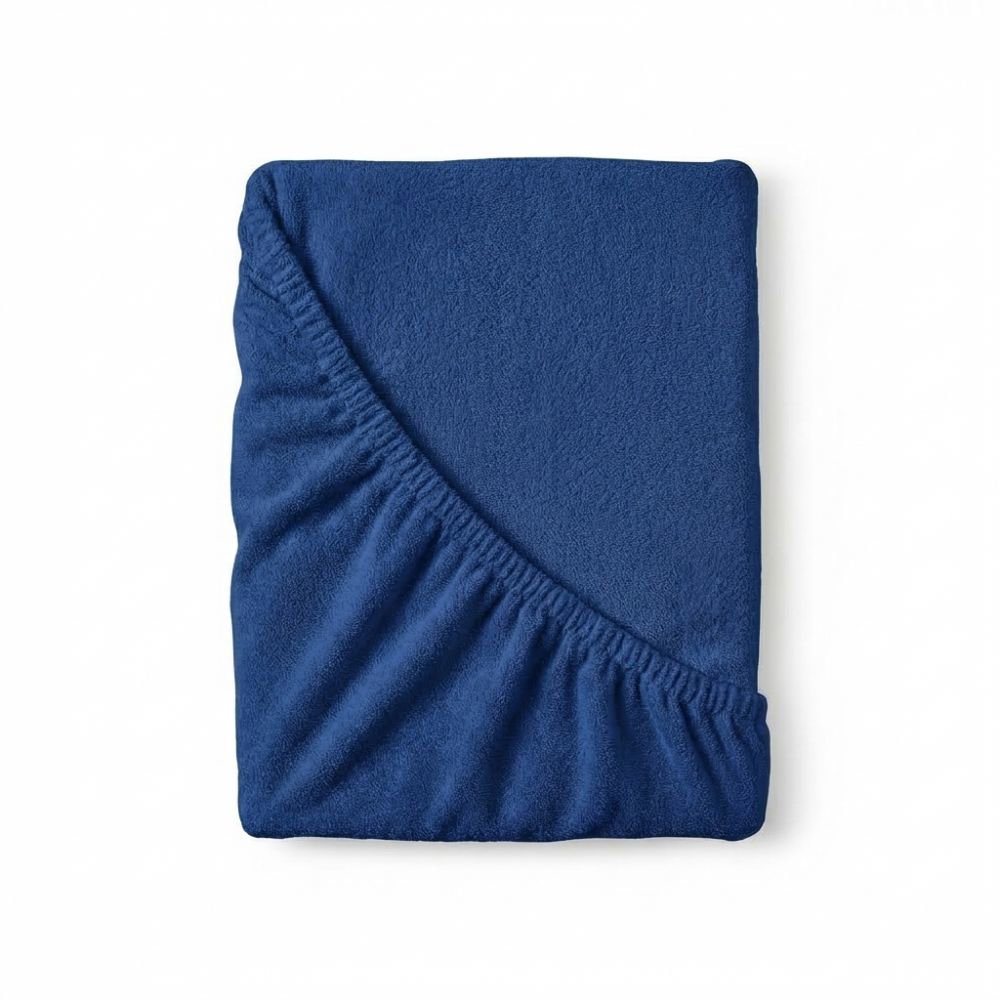 Kvalitex Froté prestieradlo tmavo modré 100 × 200 cm