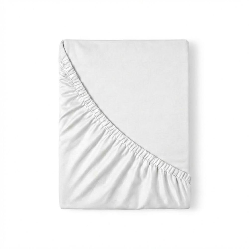 Kvalitex Saténové prestieradlo s gumou 200 × 200 cm, biele