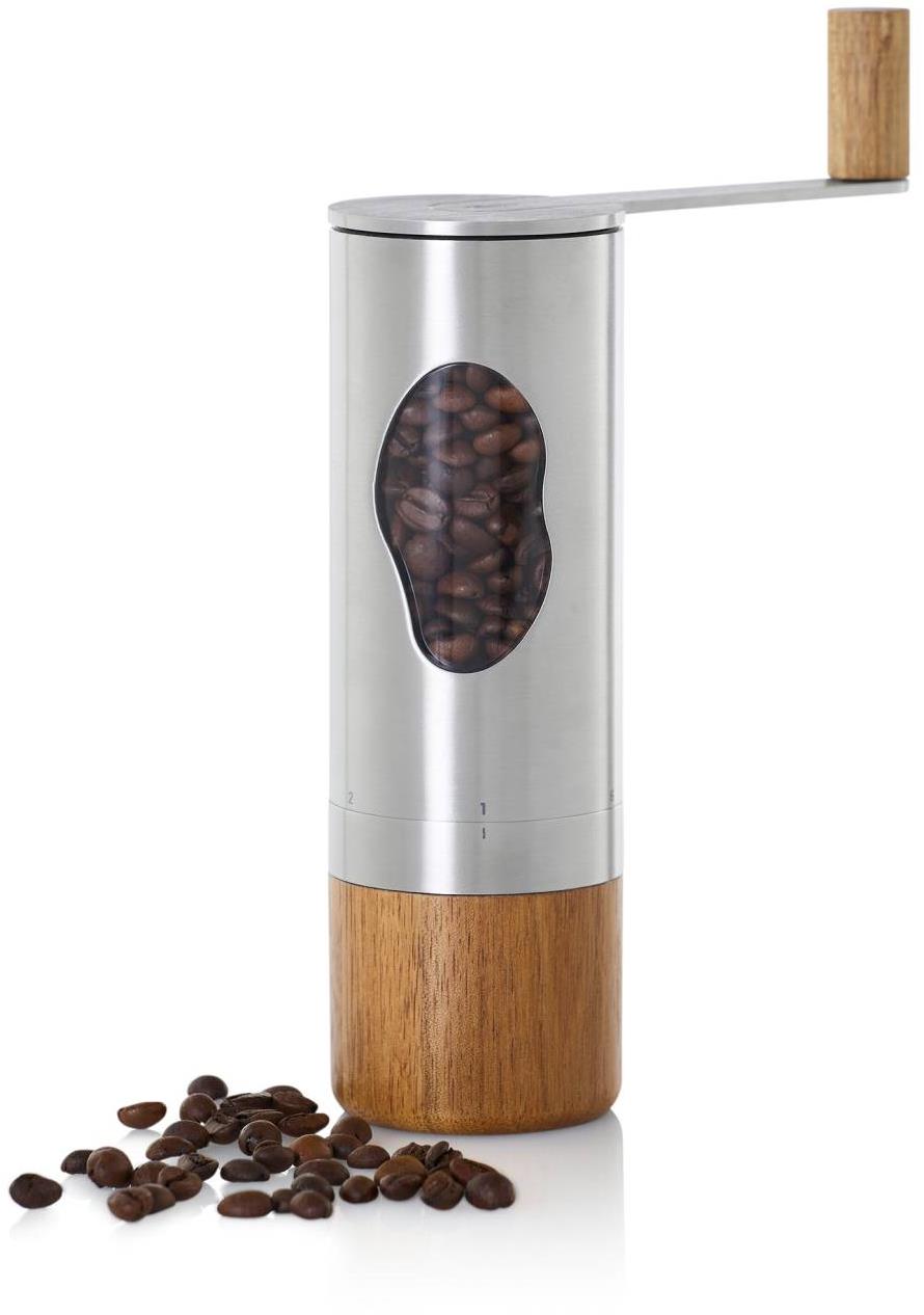 AdHoc Mlynček na kávu ručný Mrs. Bean nehrdzavejúca oceľ/acacia