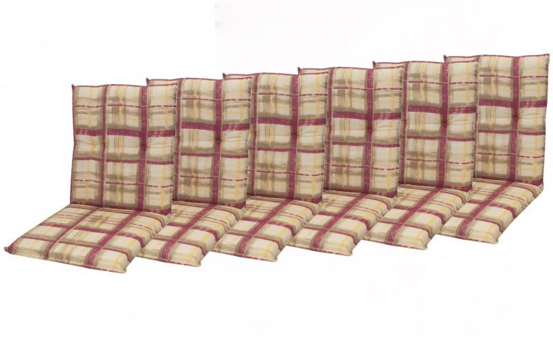 Doppler CLASSIC 9017 súprava 6 ks – podušky na kreslá a stoličky, nízke