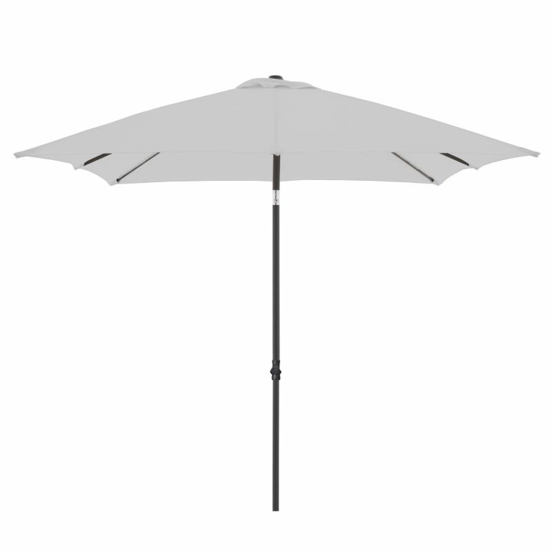 DERBY Slnečník záhradný TS Basic Push Up, 210 × 210 cm, sivý