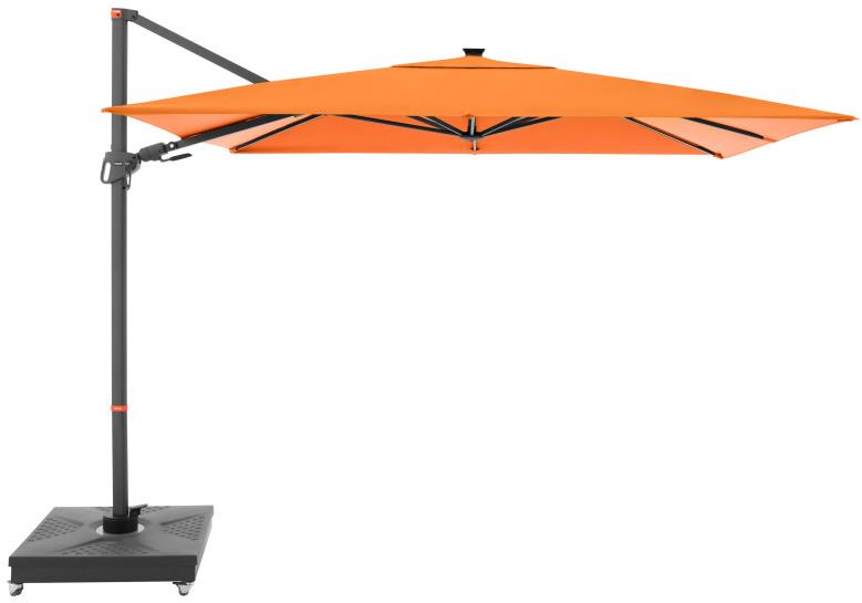 DOPPLER Slnečník záhradný myZone 220 × 300 cm LED, 816, oranžový