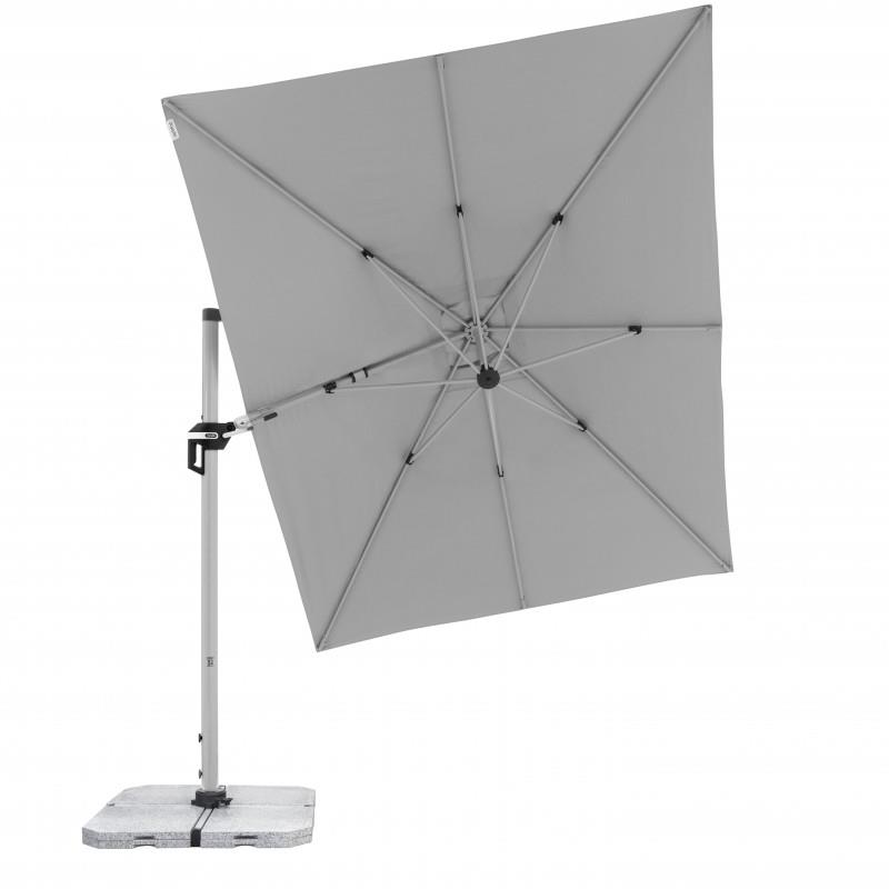 DOPPLER Slnečník záhradný TS Active 350 × 260 cm, svetlosivý