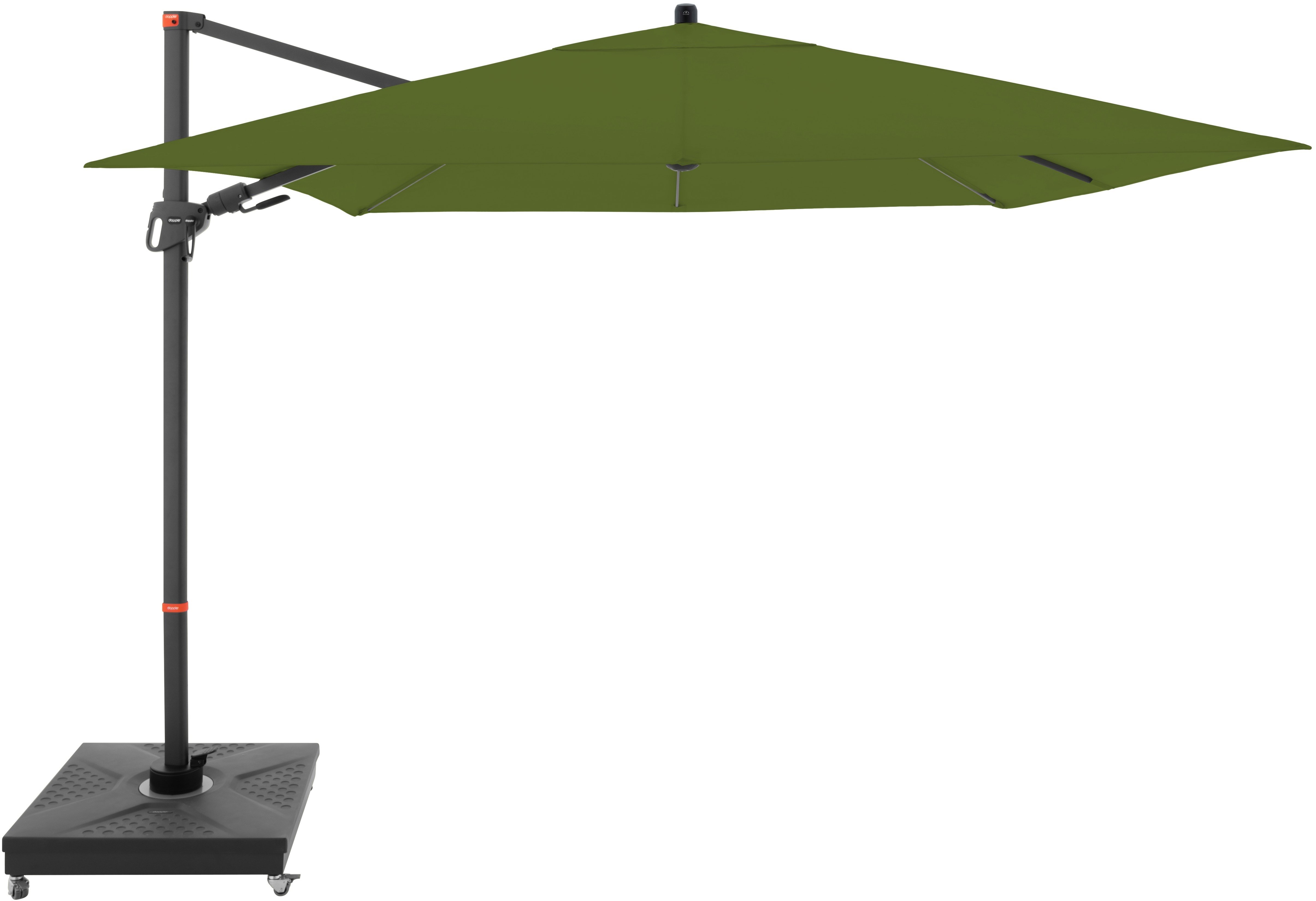 DOPPLER Slnečník záhradný myZone 280 × 280 cm, zelený