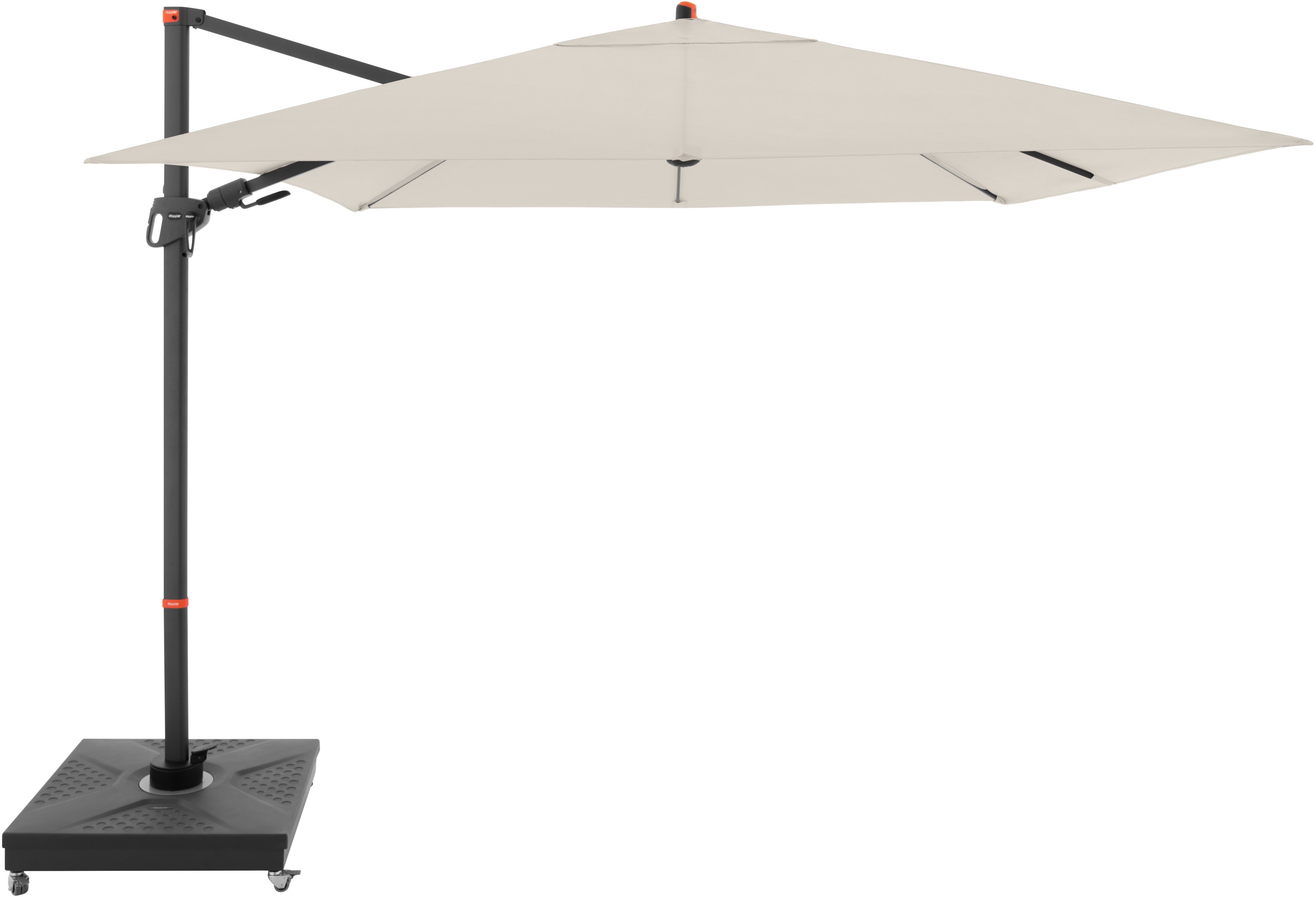 DOPPLER Slnečník záhradný myZone 280 × 280 cm, prírodný