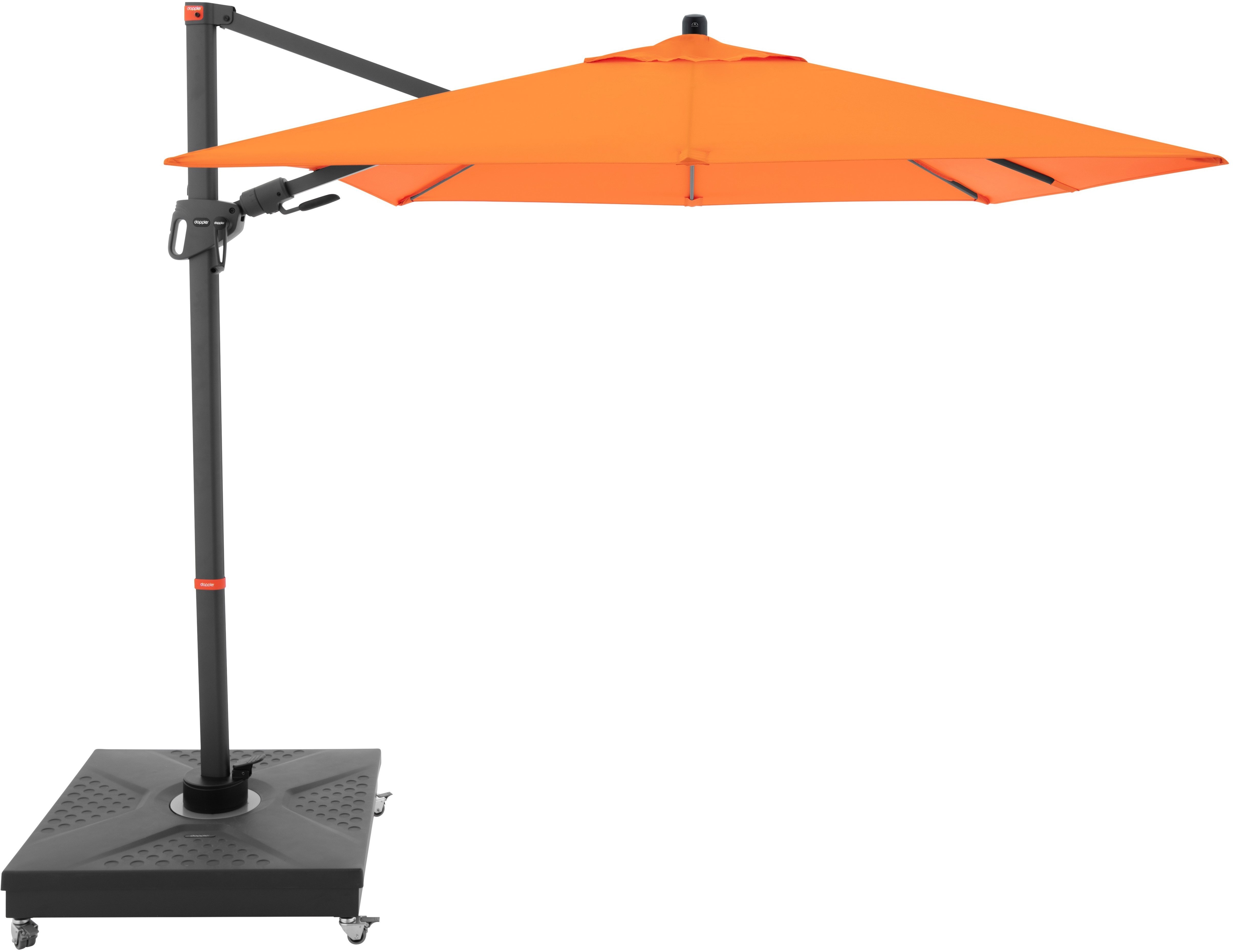 DOPPLER Slnečník záhradný myZone 210 × 210 cm, oranžový