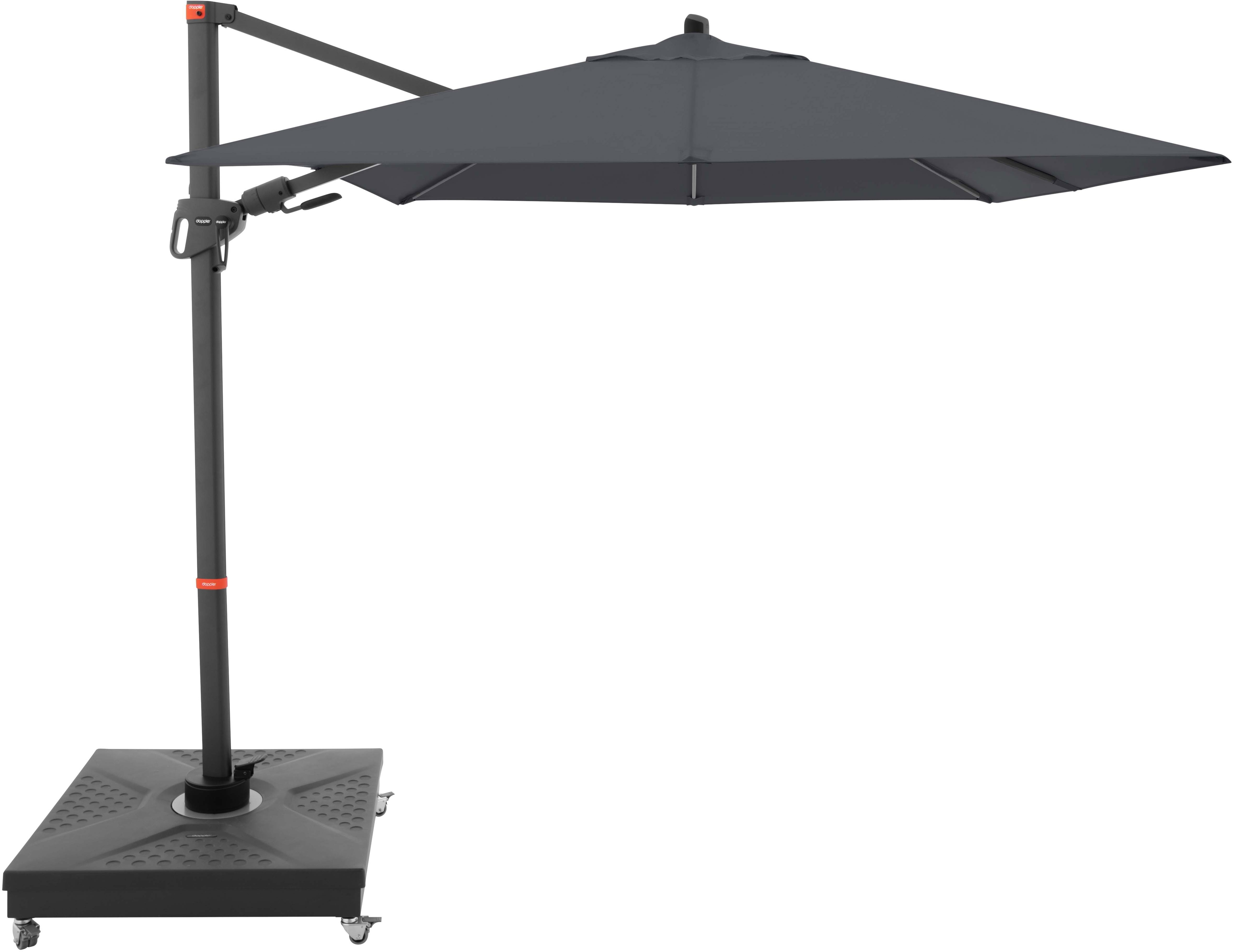 DOPPLER Slnečník záhradný myZone 210 × 210 cm, antracit