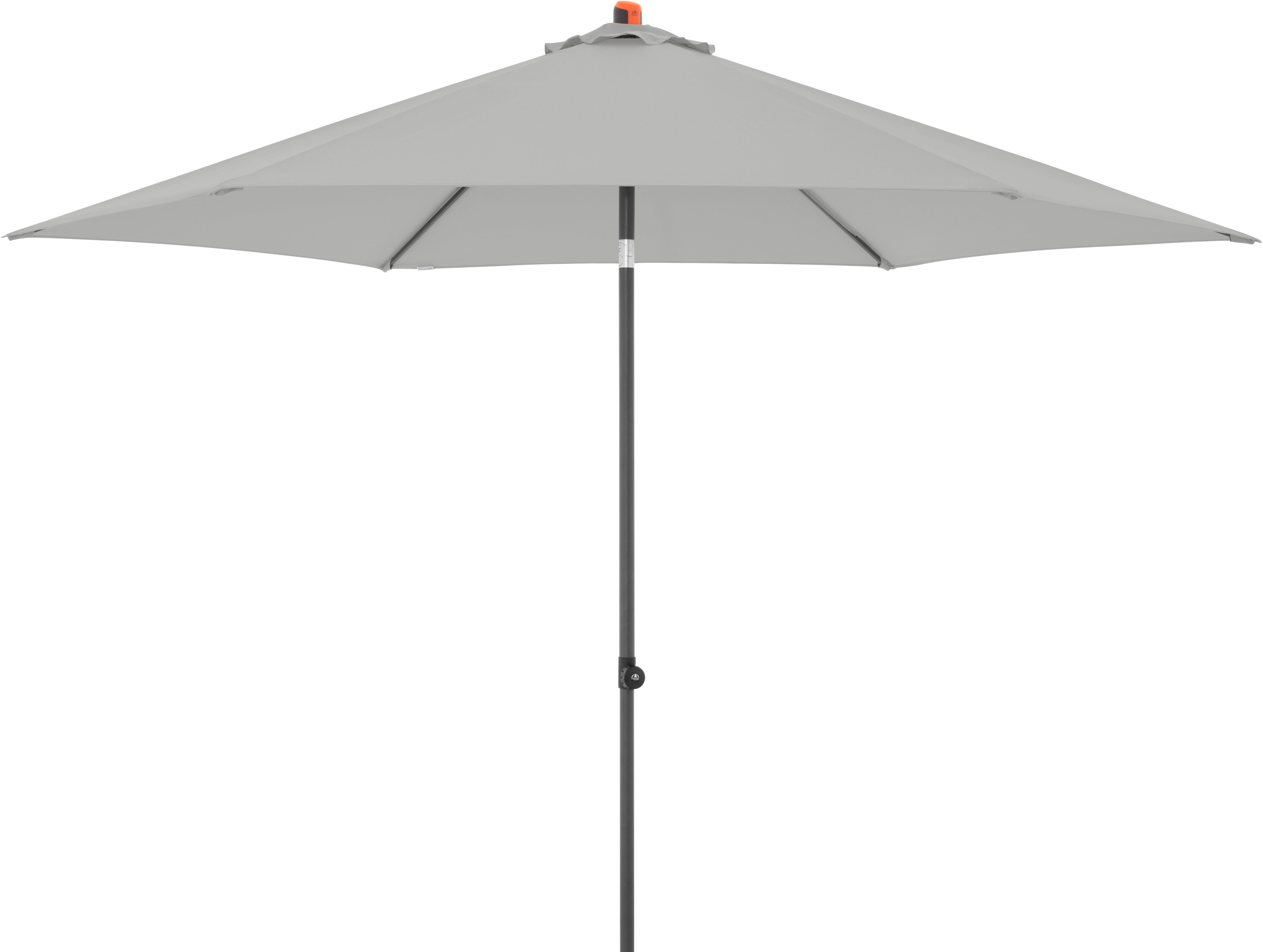DOPPLER Slnečník záhradný myZone Push Up 300 cm, sivý