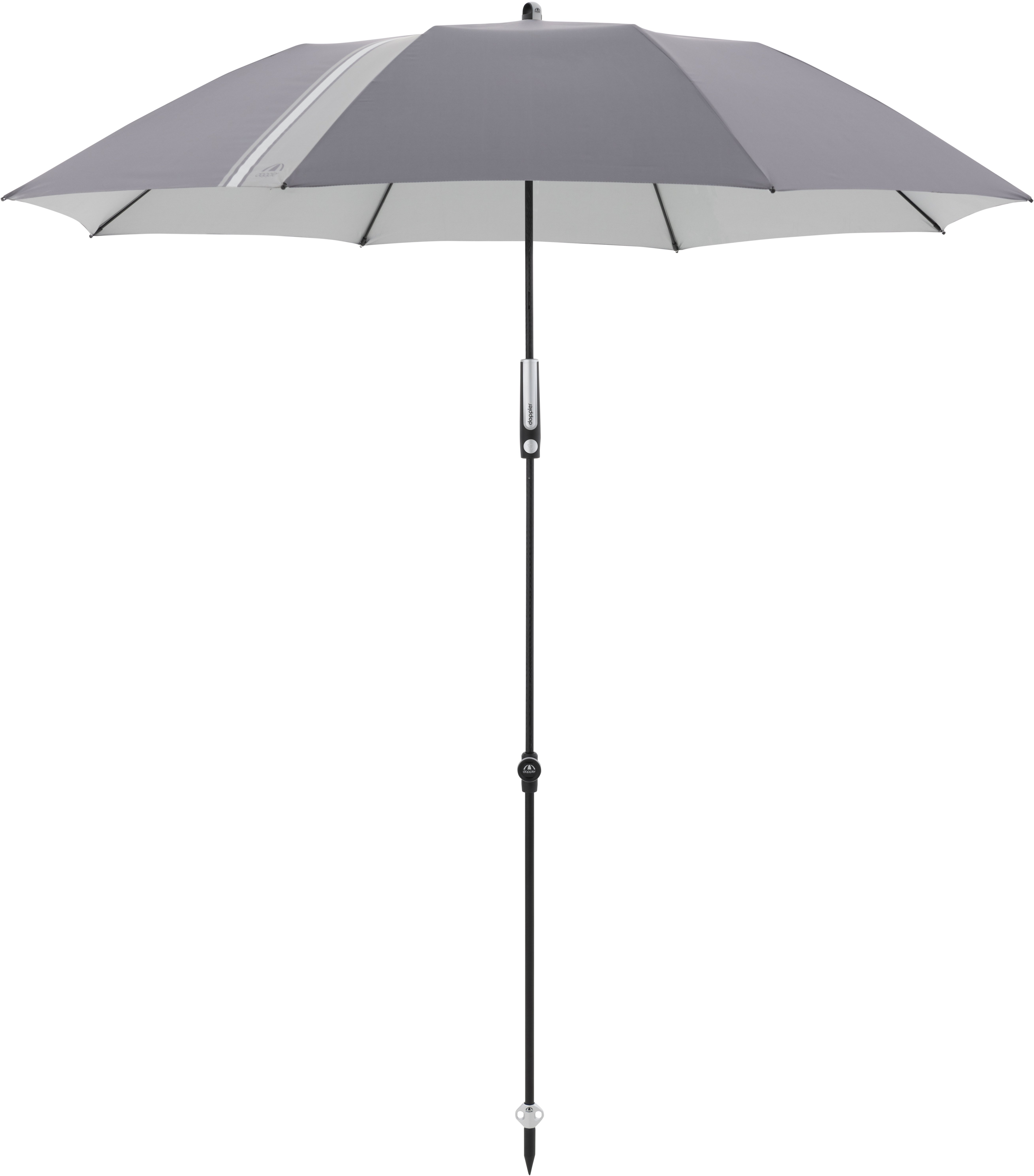 DOPPLER Slnečník záhradný E×pert Multi Push Up 160 cm, dezén 840S1, antracit