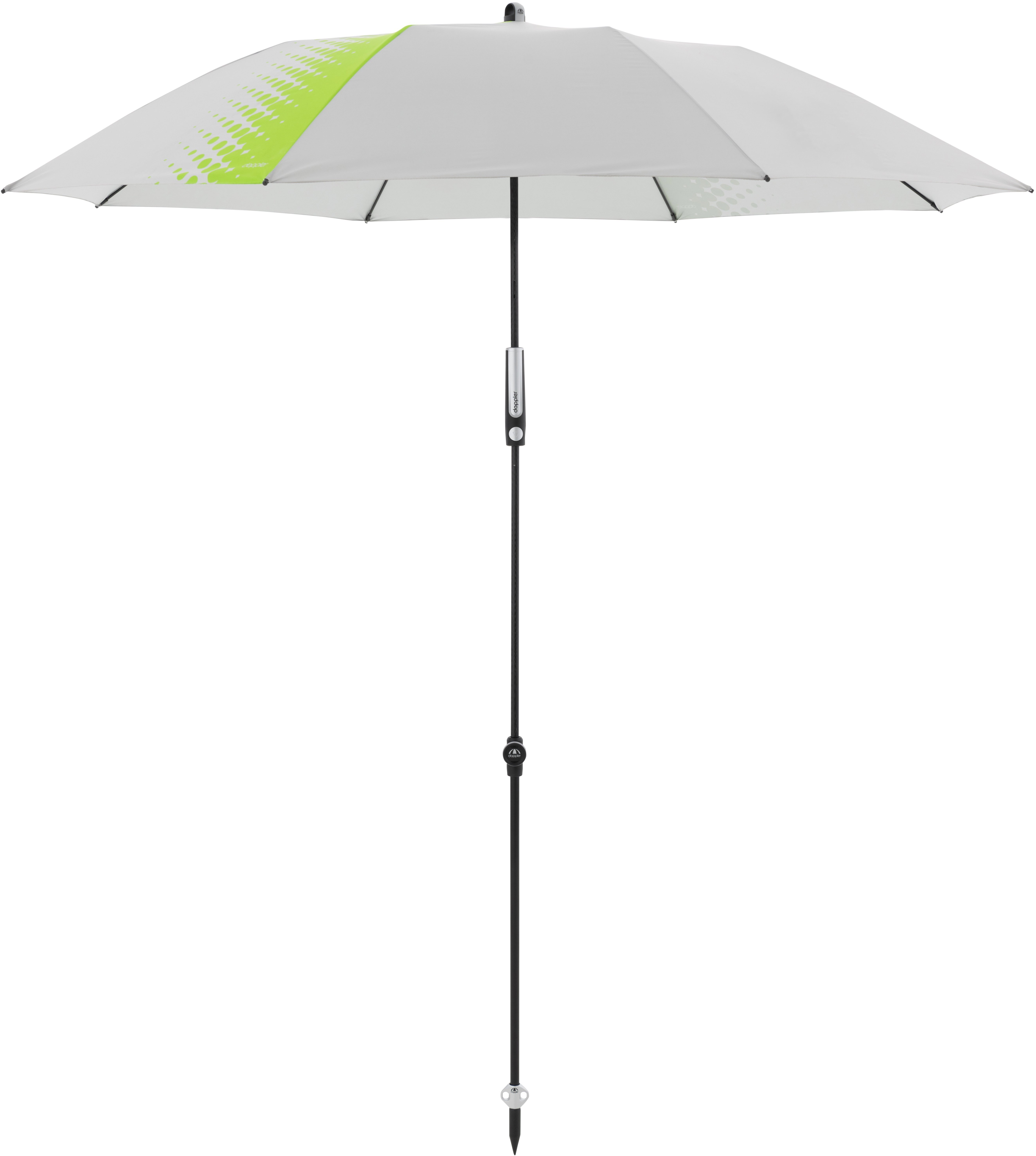 DOPPLER Slnečník záhradný Expert Multi Push Up 160 cm, dezén 827P, svetlosivý
