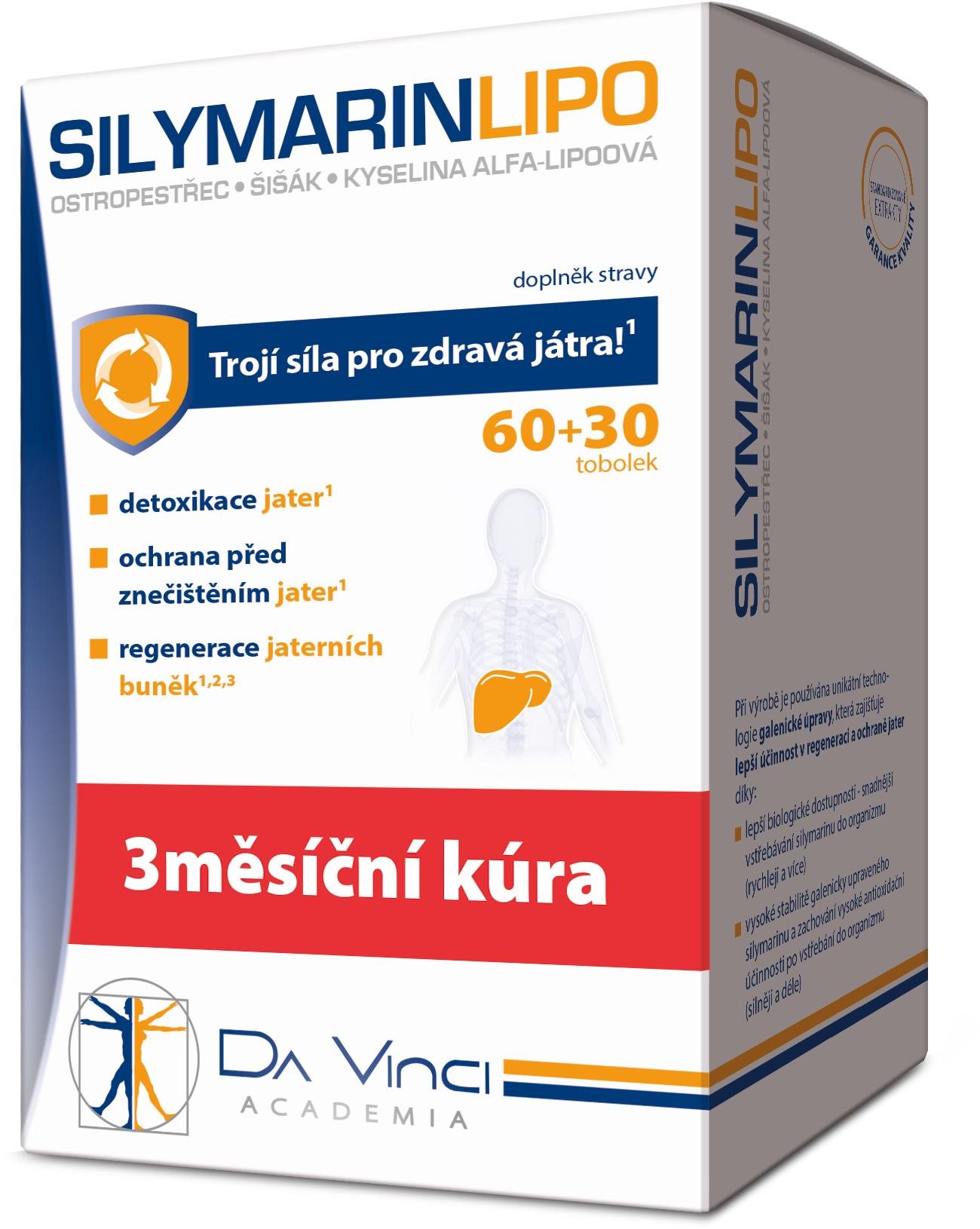 SILYMARIN Lipo Da Vinci Academia 60 + 30 kapsúl