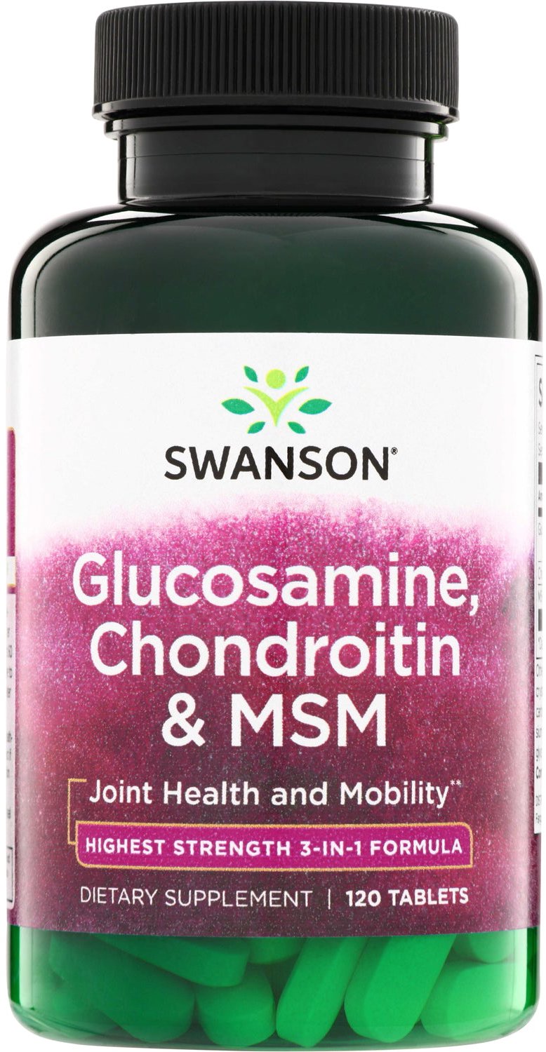 Swanson Glucosamine Chondroitín & MSM 120 tabliet