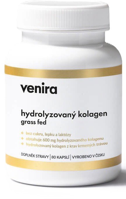 VENIRA Hydrolyzovaný kolagén, grass fed 80 kapsúl