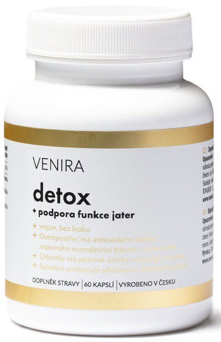VENIRA detox + podpora funkcie pečene 60 kapsúl