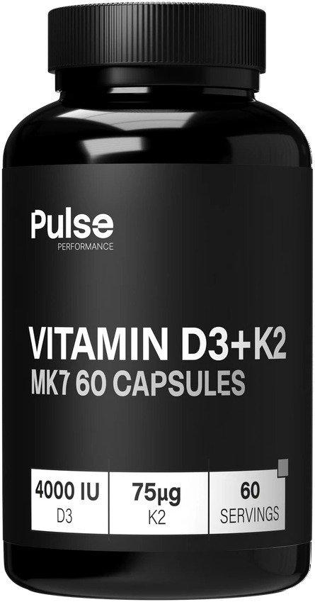 Nutriheads Pulse Performance Vitamin D3 + K2 MK7 60 kapsúl