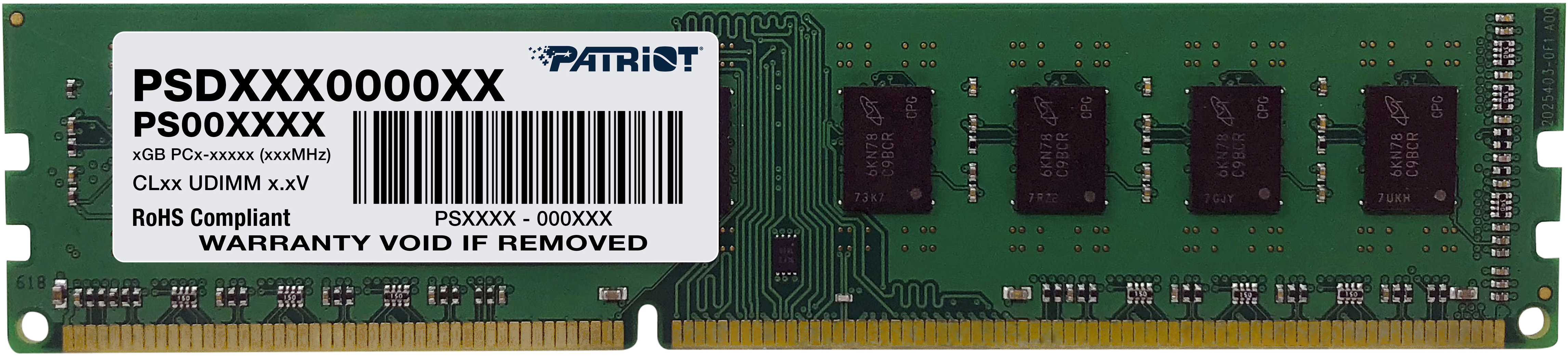 Patriot 8GB DDR3 1600MHz CL11 Signature