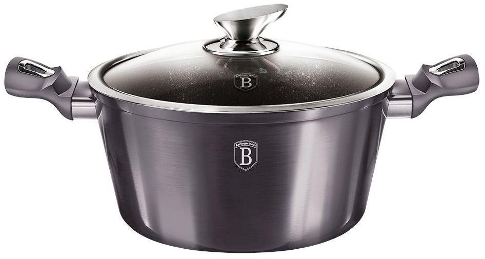 BERLINGERHAUS Kastról s pokrievkou s mramorovým povrchom Carbon PRO Line 24 cm