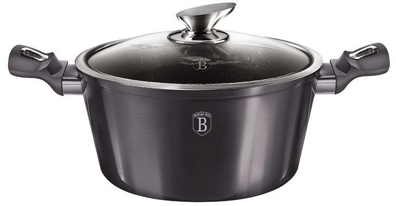 BERLINGERHAUS Kastról s pokrievkou s mramorovým povrchom Carbon PRO Line 30 cm