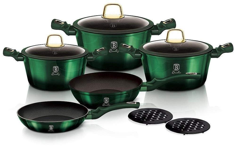 BERLINGERHAUS Súprava riadu s titanovým povrchom 10 ks Emerald Collection