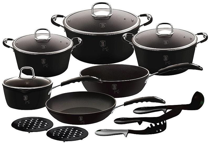 BERLINGERHAUS Súprava riadov 15 ks Black Professional Line BH-6129