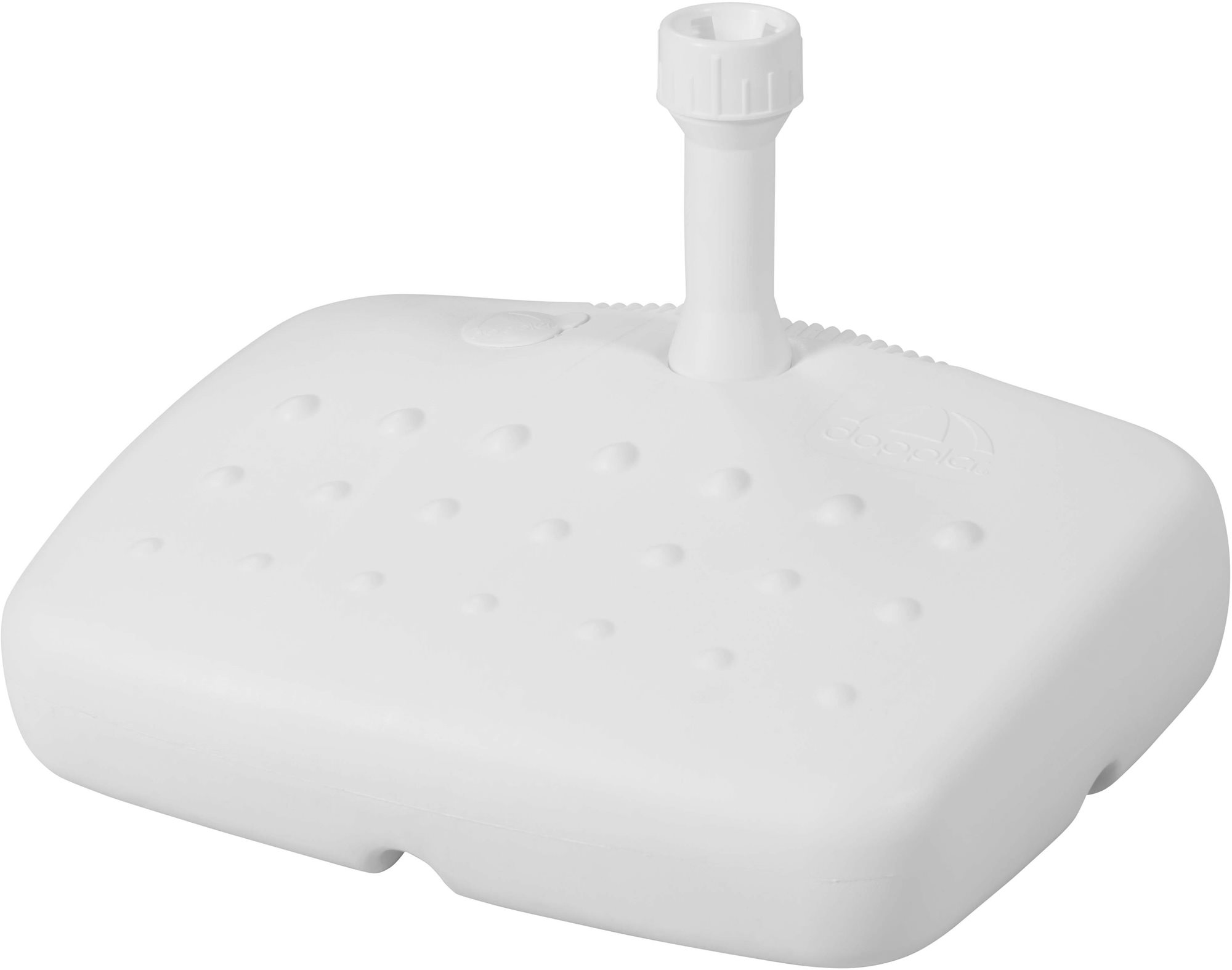 DOPPLER Stojan na slnečník PVC biely, 17 l