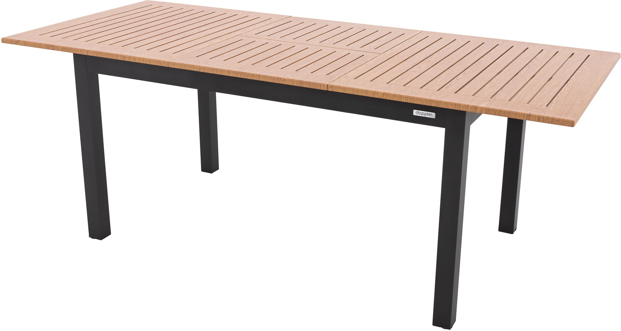 DOPPLER Stôl záhradný rozkladací EXPERT WOOD, antracit 210/280 cm