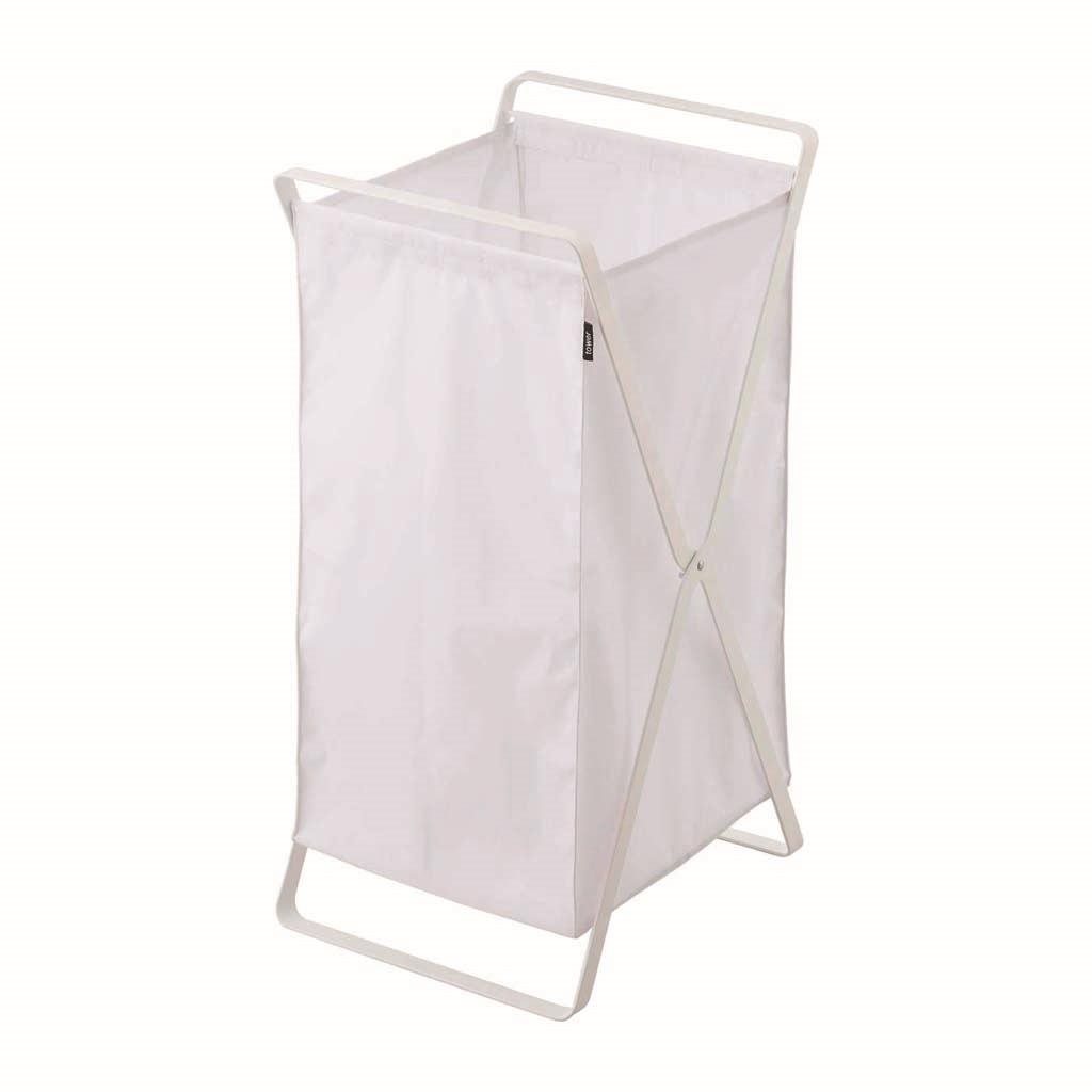 Yamazaki kôš na bielizeň skladací tower 2484 kov/textil 45 l biely