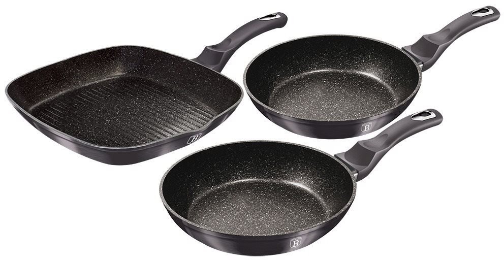BerlingerHaus súprava panvíc Carbon PRO Line 3 ks