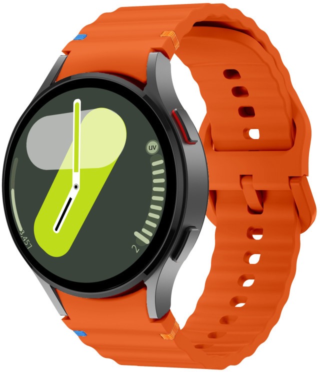 Drakero Silikónový WAVY na Samsung Galaxy Watch 4, 5, 6, 7 oranžový