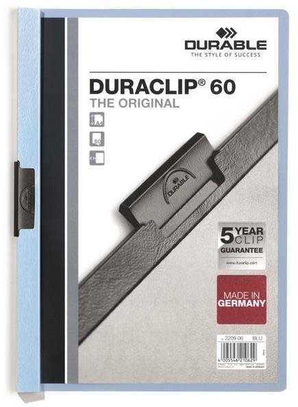 DURABLE Duraclip A4, 60 listov, svetlo modré