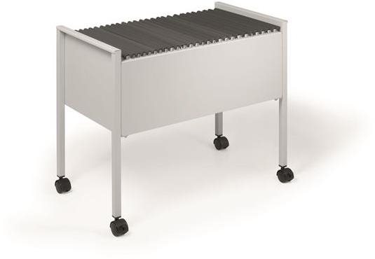 DURABLE pojazdný, na závesné dosky, kovový, svetlosivý