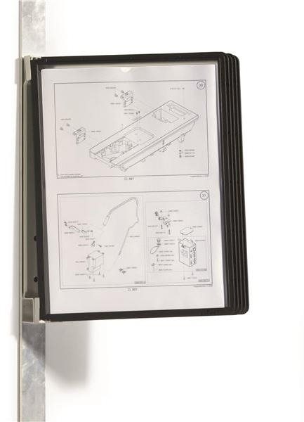 DURABLE Vario Wall 5 magnetický, včetně 5 kapes, černý