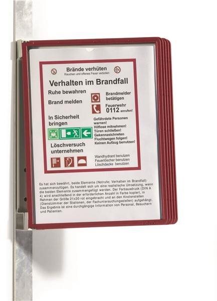 DURABLE Vario Wall 5 magnetický vrátane 5 vreciek, červený