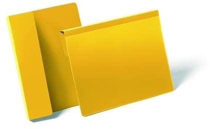DURABLE závesné vrecko s prehybom, žlté – balenie 50 ks