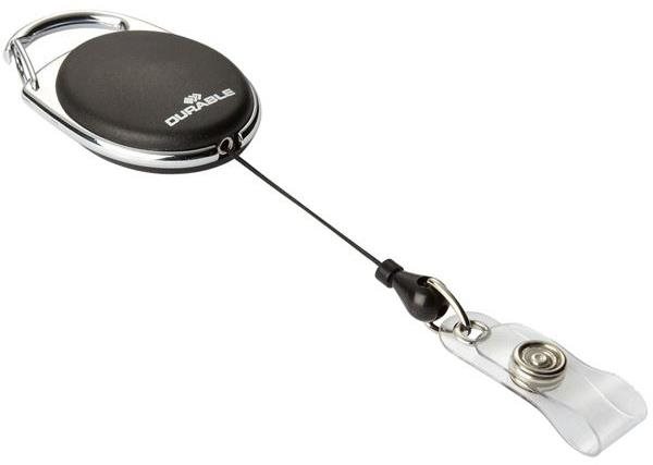 DURABLE rolo systém s cvokom, čierna – balenie 10 ks