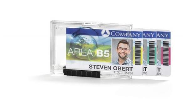 DURABLE puzdro na 3 ID karty, 5,4 × 8.7 cm, číre – balenie 10 ks