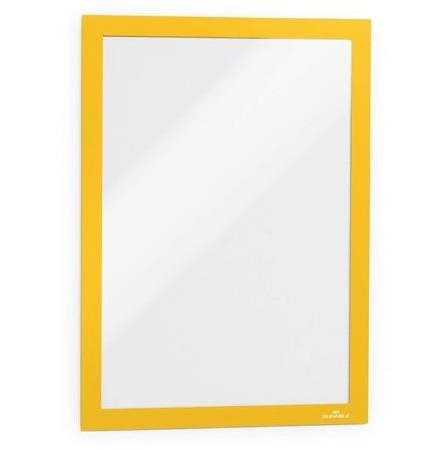 DURABLE Duraframe, samolepiaci, žltý, A4 – balenie 2 ks