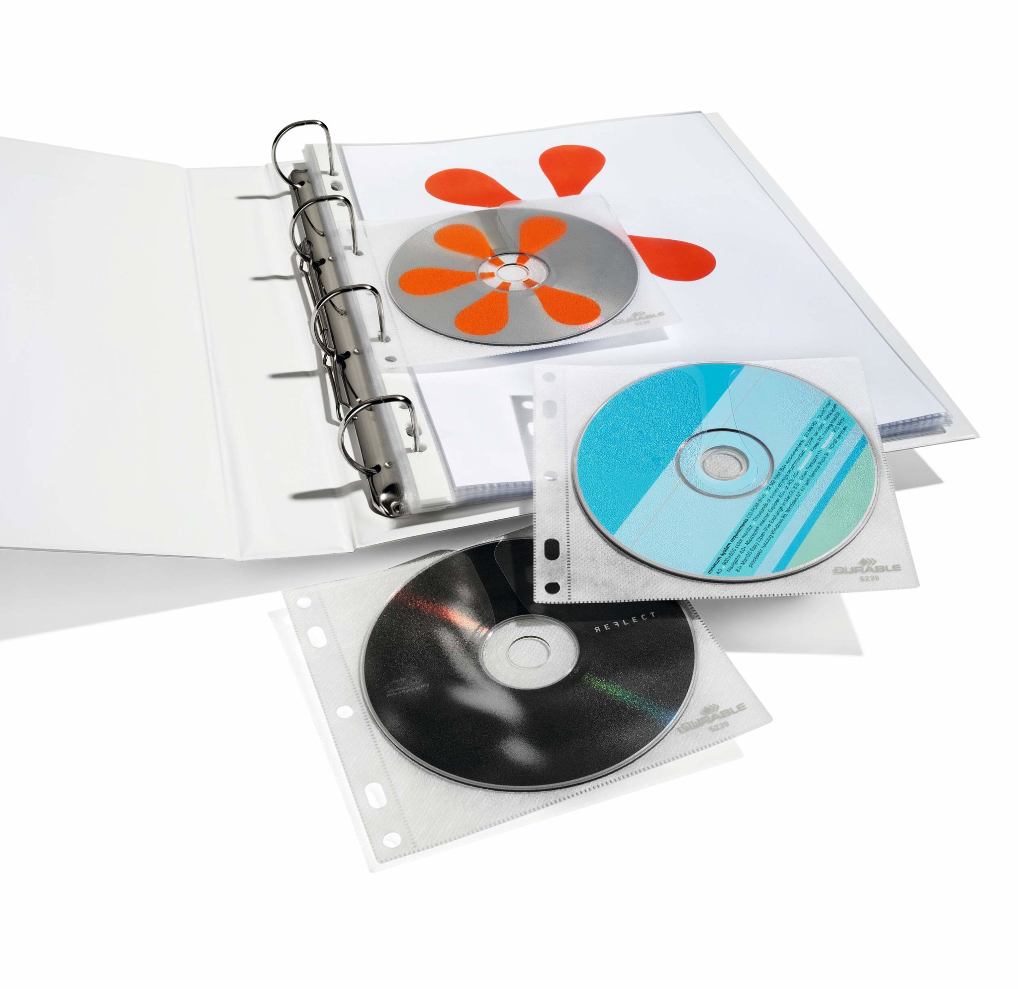 DURABLE na CD/DVD s ochrannou látkou – balenie 10 ks
