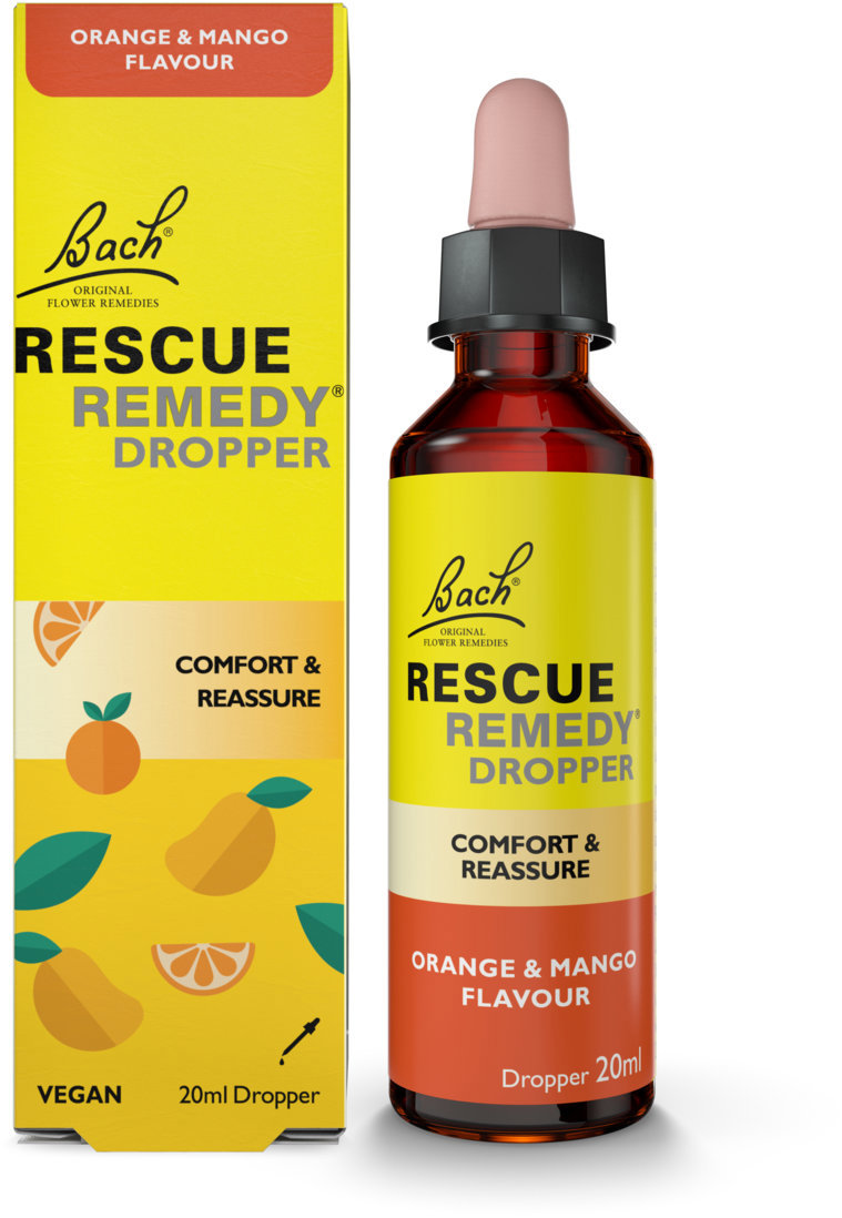 Dr. Bach Rescue® Remedy® Krízové kvapky 20 ml s príchuťou mango + pomaranč