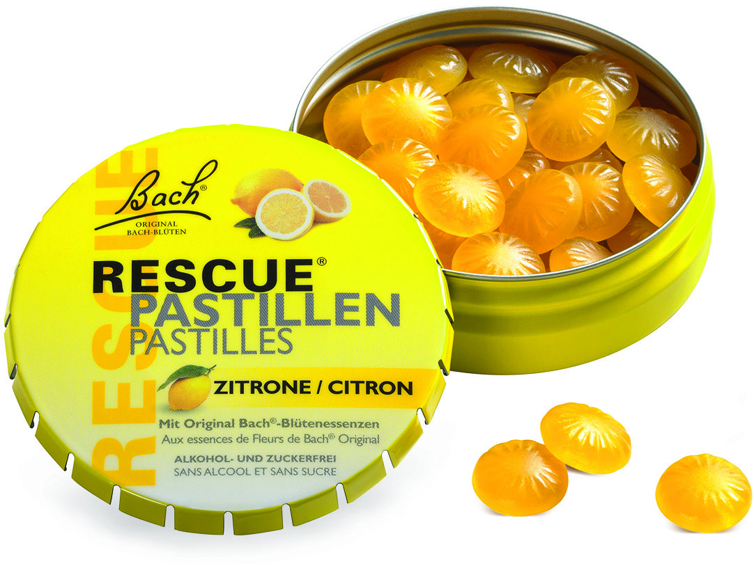 Dr. Bach Rescue® pastilky s príchuťou citróna 50 g